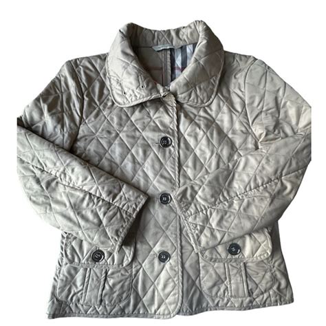 burberry london quilted jacket beige|burberry reversible windbreaker.